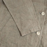 tumugu TB16132 コットンリネン ショートコート ジャケット カーキ レディース ツムグ【中古】5-0712M∞