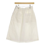 MHL. 595-132556 SUPERFINETWILL コットン ロングスカート ホワイト レディース エムエイチエル【中古】5-0403M∞