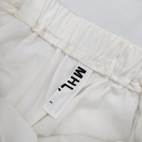 MHL. 595-132556 SUPERFINETWILL コットン ロングスカート ホワイト レディース エムエイチエル【中古】5-0403M∞
