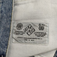 R&D.M.Co- ジーンズ S 加工 セルビッジストレート デニムパンツ ライトブルー レディース オールドマンズテーラー【中古】5-0730G∞