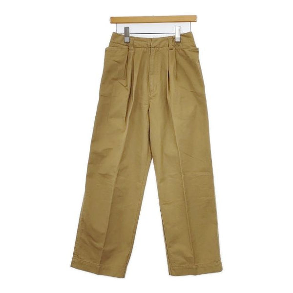 R&D.M.Co- S コットン センタープレス チノパンツ ベージュ レディース オールドマンズテーラー【中古】5-0730G∞