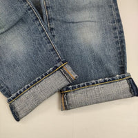 R&D.M.Co- ジーンズ 加工 XS セルビッジストレート デニムパンツ ライトブルー レディース オールドマンズテーラー【中古】5-0730G∞