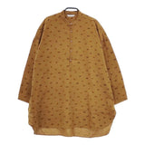 ARTS&SCIENCE 干支 丑 バンドカラーシャツ 0203-U091-1105 長袖シャツ ブラウン系 レディース アーツ&サイエンス【中古】5-0409M∞