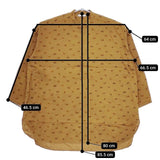 ARTS&SCIENCE 干支 丑 バンドカラーシャツ 0203-U091-1105 長袖シャツ ブラウン系 レディース アーツ&サイエンス【中古】5-0409M∞