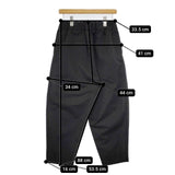 NO CONTROL AIR ドライチノクロス9分丈テーパードパンツ NC1002PF 定価24750円 イージー パンツ ブラック レディース ノーコントロールエアー【中古】5-0730G∞