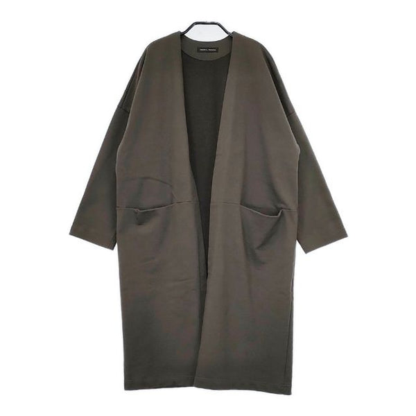 TRAVAIL MANUEL スウェット ガウンコート 羽織 ロング カーディガン チャコールグレー レディース トラバイユマニュアル【中古】5-0730M∞