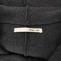 evam eva press wool hooded coat プレスウールフードコート 羽織 定価60500円 E183K063 Cグレー レディース エヴァムエヴァ【中古】5-0110T♪