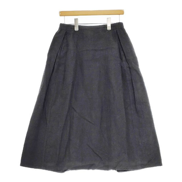 vie evam eva サイドタック side tuck sarrouel pants 定価20900円 V201T903 リネン サルエルパンツ ブラック レディース ヴィー エヴァムエヴァ【中古】5-0409M∞