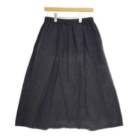 vie evam eva サイドタック side tuck sarrouel pants 定価20900円 V201T903 リネン サルエルパンツ ブラック レディース ヴィー エヴァムエヴァ【中古】5-0409M∞