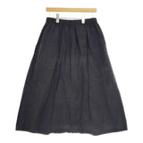 vie evam eva サイドタック side tuck sarrouel pants 定価20900円 V201T903 リネン サルエルパンツ ブラック レディース ヴィー エヴァムエヴァ【中古】5-0409M∞