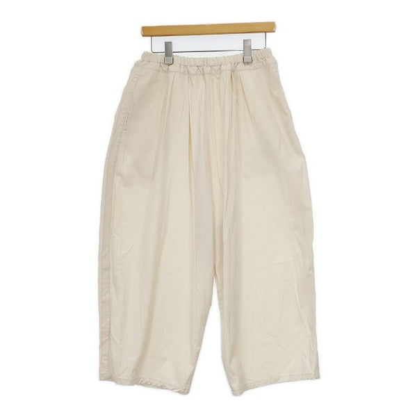 Ordinary fits バルーンパンツ コットン ワイドイージー パンツ アイボリー レディース オーディナリーフィッツ【中古】5-0730G∞