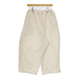Ordinary fits バルーンパンツ コットン ワイドイージー パンツ アイボリー レディース オーディナリーフィッツ【中古】5-0730G∞