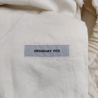 Ordinary fits バルーンパンツ コットン ワイドイージー パンツ アイボリー レディース オーディナリーフィッツ【中古】5-0730G∞