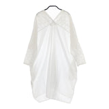 Midi-umi レース コットン ワンピース チュニック ホワイト レディース ミディウミ【中古】5-0403M∞