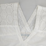 Midi-umi レース コットン ワンピース チュニック ホワイト レディース ミディウミ【中古】5-0403M∞