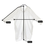 Midi-umi レース コットン ワンピース チュニック ホワイト レディース ミディウミ【中古】5-0403M∞