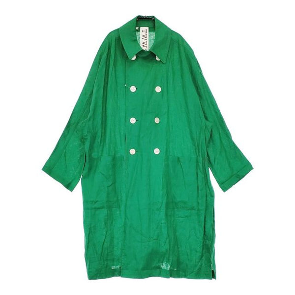Traditional Weatherwear/Spick and Span リネン トレンチコート グリーン レディース トラディショナルウェザーウェア/スピックアンドスパン【中古】5-0403M∞