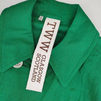 Traditional Weatherwear/Spick and Span リネン トレンチコート グリーン レディース トラディショナルウェザーウェア/スピックアンドスパン【中古】5-0403M∞