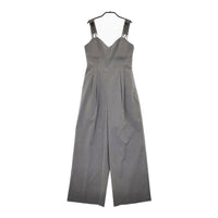 Ameri VINTAGE MEDI CORD SUSPENDER WIDE PANTS 定価19250円 ストライプ サロペット 22SS グレー レディース アメリヴィンテージ【中古】5-0513M♪