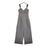 Ameri VINTAGE MEDI CORD SUSPENDER WIDE PANTS 定価19250円 ストライプ サロペット 22SS グレー レディース アメリヴィンテージ【中古】5-0513M♪