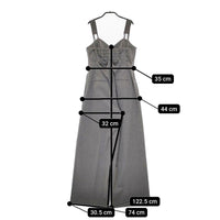 Ameri VINTAGE MEDI CORD SUSPENDER WIDE PANTS 定価19250円 ストライプ サロペット 22SS グレー レディース アメリヴィンテージ【中古】5-0513M♪