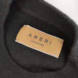 Ameri VINTAGE 02120130310 UND RENEE VELOUR COLLAR KNIT カットワーク付け襟付き セーター ニット ブラック レディース アメリヴィンテージ【中古】5-0112T△