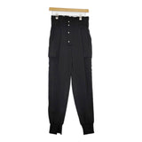 Ameri VINTAGE 02220861611 CARGO SLACKS PANTS カーゴ ジョガー サイズM カーゴパンツ ブラック レディース アメリヴィンテージ【中古】5-0728M△