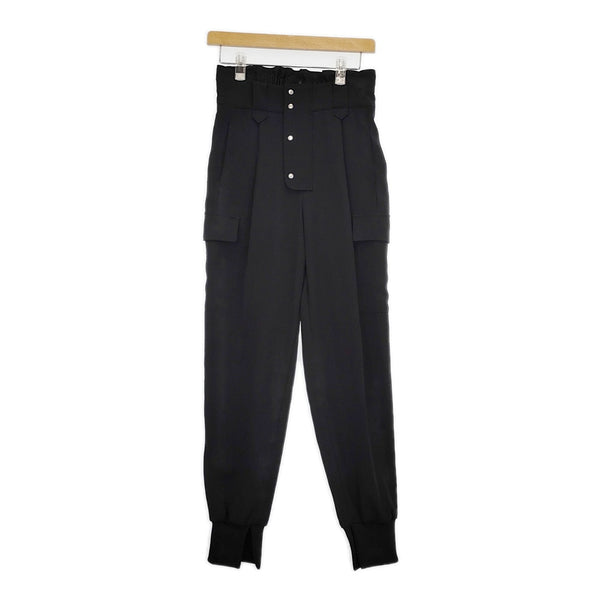 Ameri VINTAGE 02220861611 CARGO SLACKS PANTS カーゴ ジョガー サイズM カーゴパンツ ブラック レディース アメリヴィンテージ【中古】5-0728M△