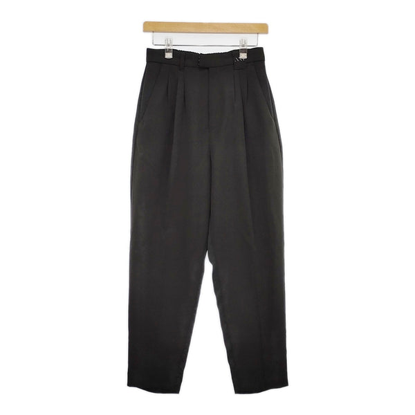 Ameri VINTAGE 02320820070 EMBELLISH TAPERED PANTS タック 異素材 パンツ ブラック レディース アメリヴィンテージ【中古】5-0728M△