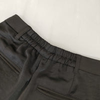 Ameri VINTAGE 02320820070 EMBELLISH TAPERED PANTS タック 異素材 パンツ ブラック レディース アメリヴィンテージ【中古】5-0728M△