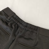 Ameri VINTAGE 02320820070 EMBELLISH TAPERED PANTS タック 異素材 パンツ ブラック レディース アメリヴィンテージ【中古】5-0728M△