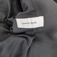 adam et Rope リラクシー 定価24970円 ノーカラージャケット グレー レディース アダムエロペ【中古】5-0110T♪