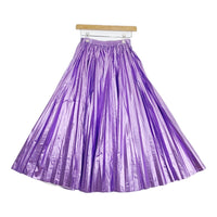 Ameri VINTAGE 02220981620 SHINY PLEATS SKIRT プリーツ サイズS ロングスカート パープル レディース アメリヴィンテージ【中古】5-0728M△