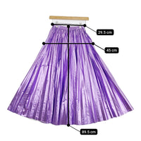 Ameri VINTAGE 02220981620 SHINY PLEATS SKIRT プリーツ サイズS ロングスカート パープル レディース アメリヴィンテージ【中古】5-0728M△