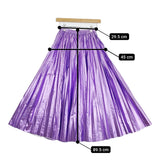 Ameri VINTAGE 02220981620 SHINY PLEATS SKIRT プリーツ サイズS ロングスカート パープル レディース アメリヴィンテージ【中古】5-0728M△
