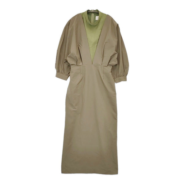 Ameri VINTAGE 02210540641 MEDI OFF SHOULDER PUFF SLEEVE DRESS ワンピース カーキ レディース アメリヴィンテージ【中古】5-0728M△