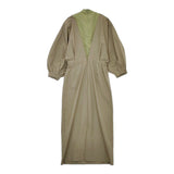 Ameri VINTAGE 02210540641 MEDI OFF SHOULDER PUFF SLEEVE DRESS ワンピース カーキ レディース アメリヴィンテージ【中古】5-0728M△