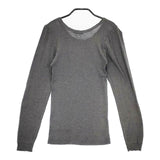 45R/45rpm コットン 長袖Ｔシャツ カットソー ロンＴ グレー レディース フォーティーファイブアールピーエム【中古】5-0403M∞