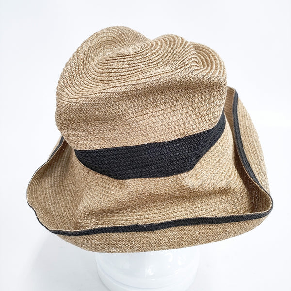 mature ha BOXED HAT 11cm brim switch color line wide