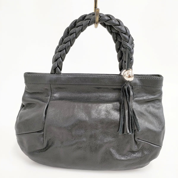 Furla レザーハンドバッグ ハンドバッグ ブラック レディース フルラ【中古】5-0804G◎