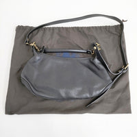CIVA イタリア製 レザーショルダーバッグ 2way ショルダーバッグ ブラック レディース チーバ【中古】5-0804G◎