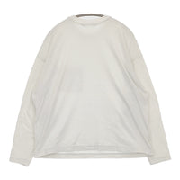 mina perhonen curt va8138 コットン ワンポイント刺繍 ポケット 長袖Ｔシャツ カットソー ロンＴ ライトグレー レディース ミナペルホネン【中古】5-0728M△