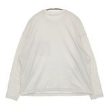 mina perhonen curt va8138 コットン ワンポイント刺繍 ポケット 長袖Ｔシャツ カットソー ロンＴ ライトグレー レディース ミナペルホネン【中古】5-0728M△
