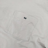 mina perhonen curt va8138 コットン ワンポイント刺繍 ポケット 長袖Ｔシャツ カットソー ロンＴ ライトグレー レディース ミナペルホネン【中古】5-0728M△