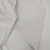 mina perhonen curt va8138 コットン ワンポイント刺繍 ポケット 長袖Ｔシャツ カットソー ロンＴ ライトグレー レディース ミナペルホネン【中古】5-0728M△