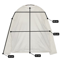 mina perhonen curt va8138 コットン ワンポイント刺繍 ポケット 長袖Ｔシャツ カットソー ロンＴ ライトグレー レディース ミナペルホネン【中古】5-0728M△