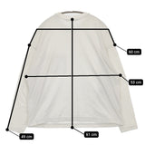 mina perhonen curt va8138 コットン ワンポイント刺繍 ポケット 長袖Ｔシャツ カットソー ロンＴ ライトグレー レディース ミナペルホネン【中古】5-0728M△