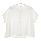chambre de charme リネン　ピンタック  ブラウス シャツ ホワイト レディース シャンブルドゥシャーム【中古】5-0702S∞