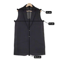 THE RERACS カットオフノースリーブテーラードジャケット 19SS-REBL-198L-J ベスト 19SS ブラック レディース ザリラクス【中古】5-0206G△