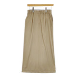 green label relaxing FFC ベアテレコ スリット 3624-225-2069 ロングスカート ベージュ レディース グリーンレーベルリラクシング【中古】5-0215M△